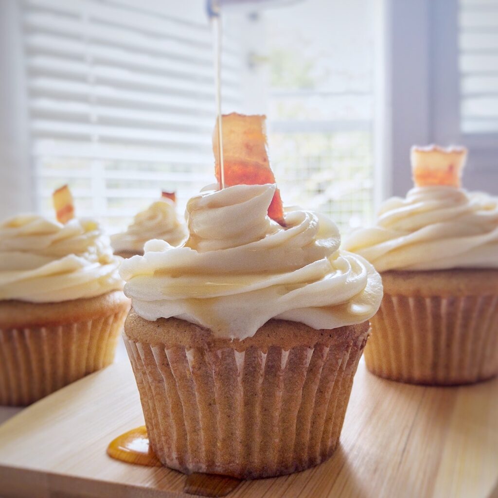 Maple Bacon French Toast Cupcake