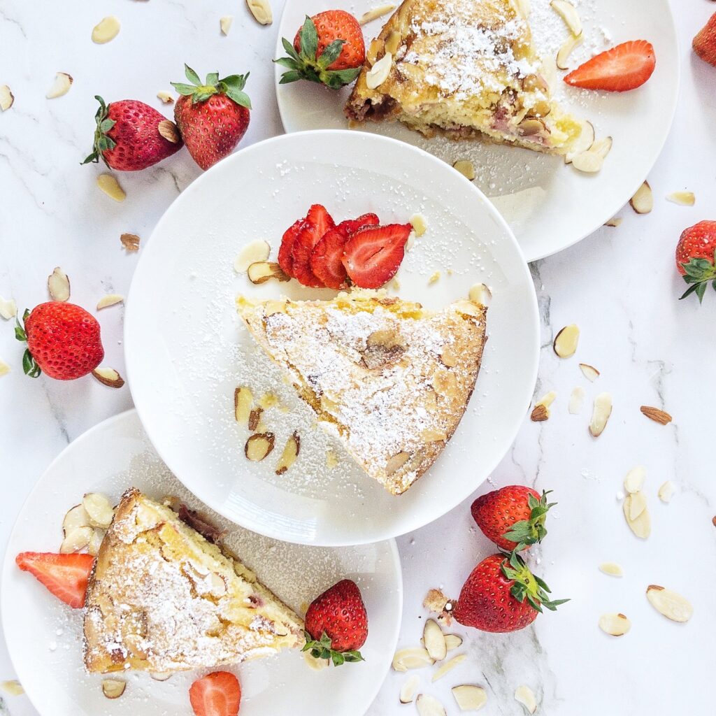 Strawberry Almond Cake 