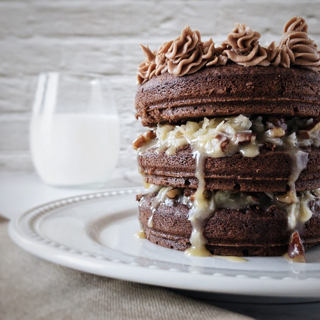 mini German chocolate cake
