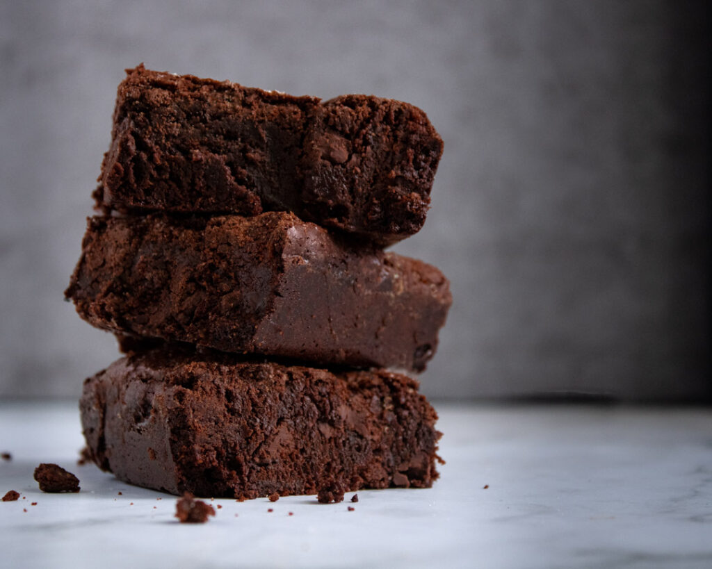 stack of brownies